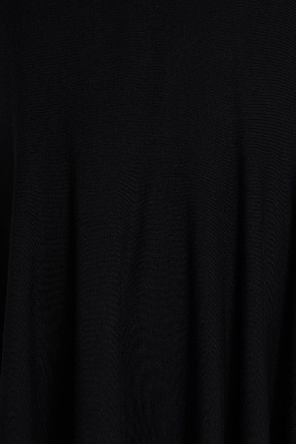 ALAÏA Cold-shoulder stretch-knit midi dress