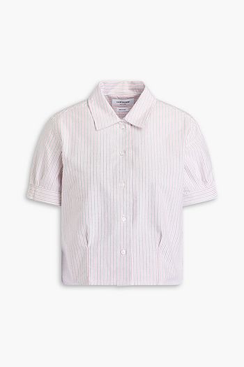 THOM BROWNE قميص أكسفورد من القطن بتصميم مخطط