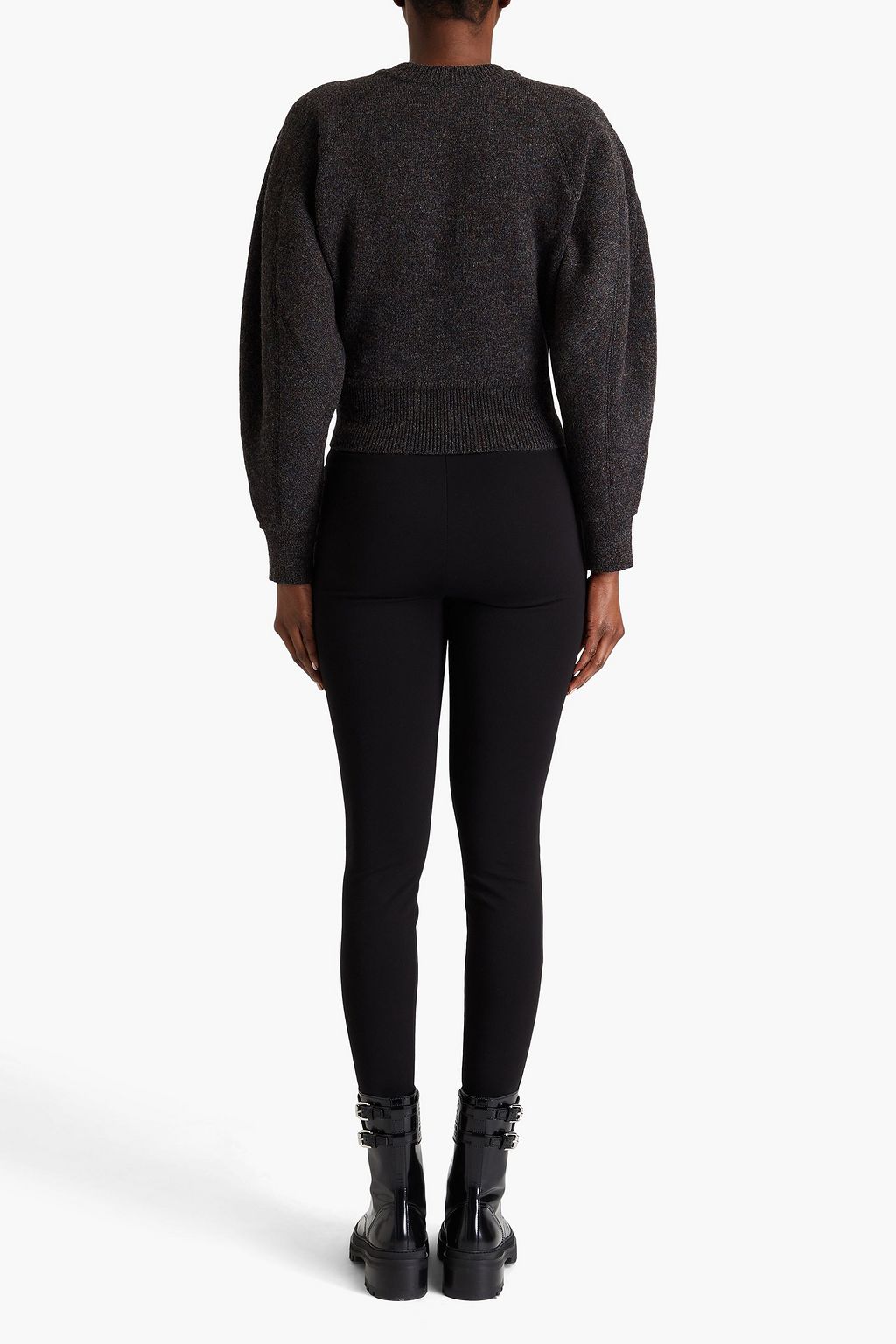 ALAÏA Donegal Pullover aus Bouclé-Strick aus einer Wollmischung