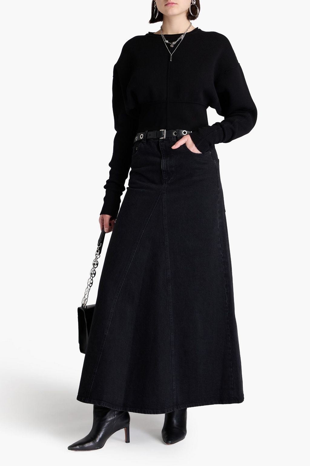 RICK OWENS Cropped cotton sweater