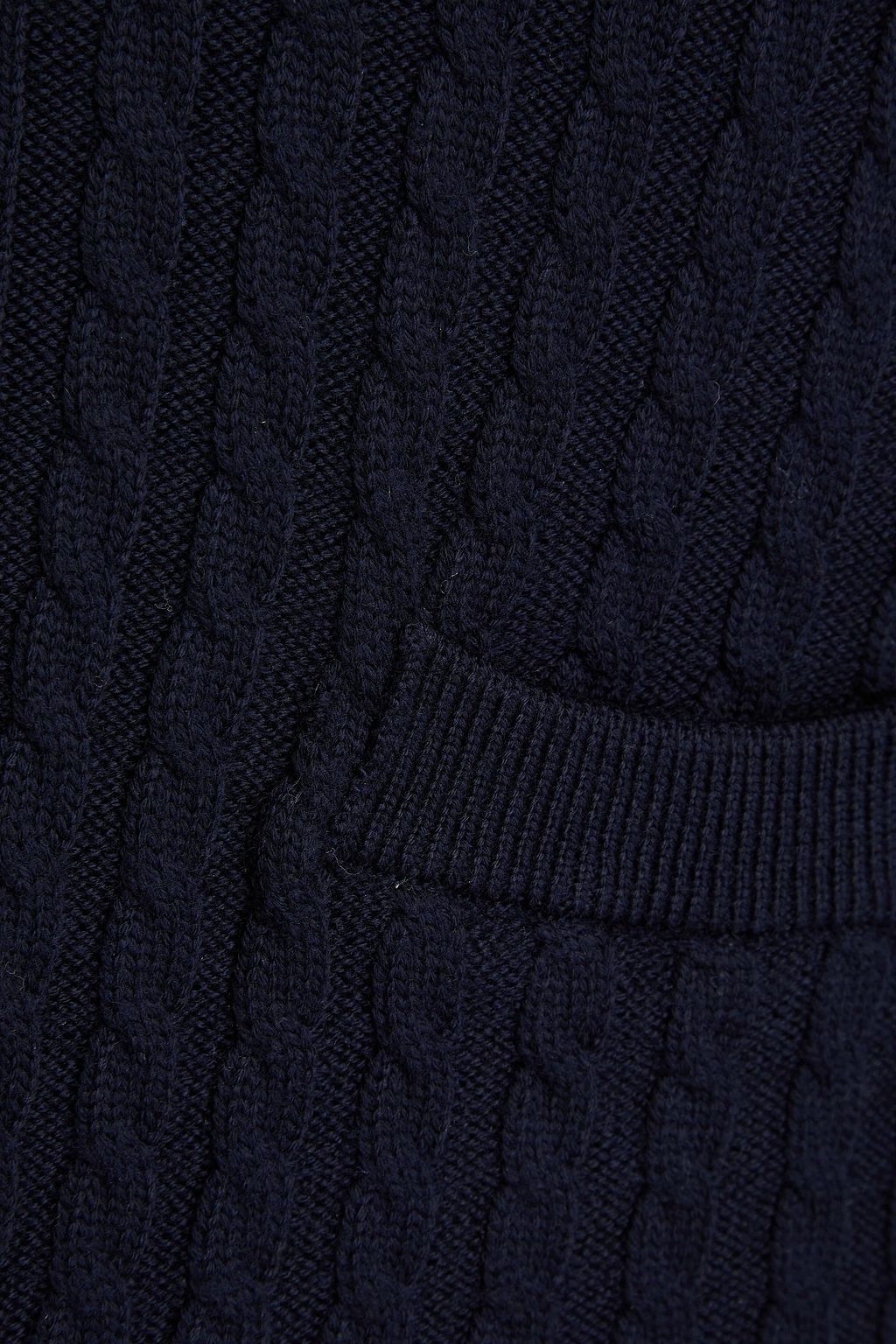 THOM BROWNE Cable-knit wool cardigan