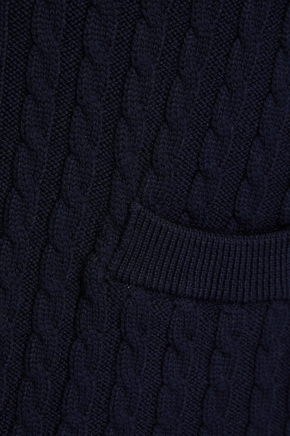 Thom Browne Chunky-knit Wool Cardigan In Navy