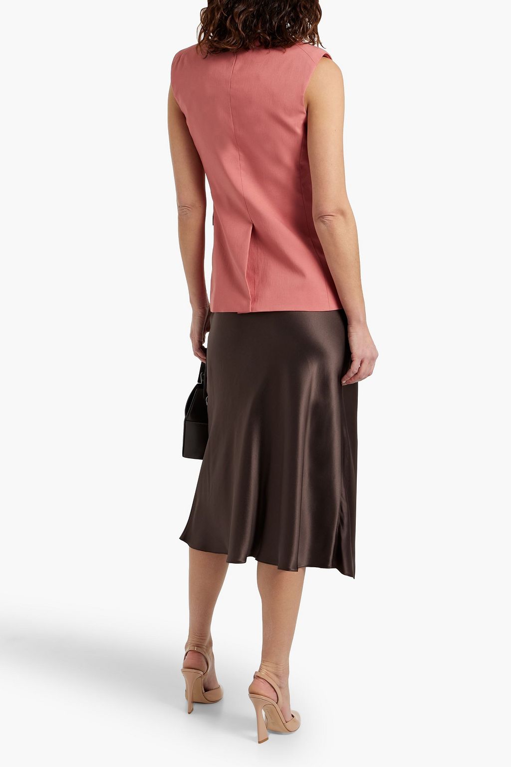 VERONICA BEARD Amika double-breasted modal-blend vest