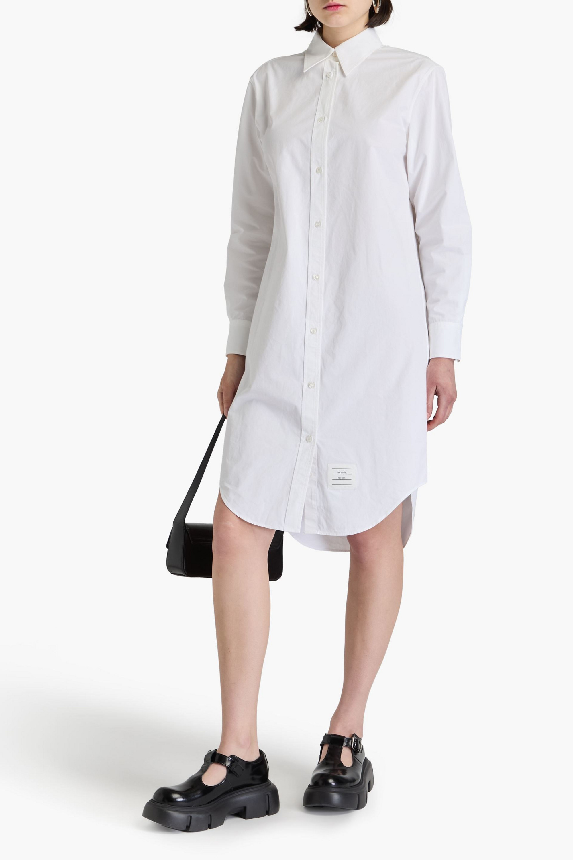 Thom Browne Cotton-poplin shirt dress