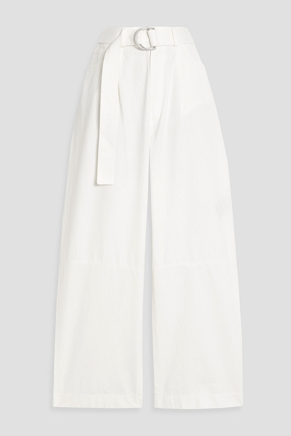 Nanushka Radia High-waisted Cotton Trousers In White
