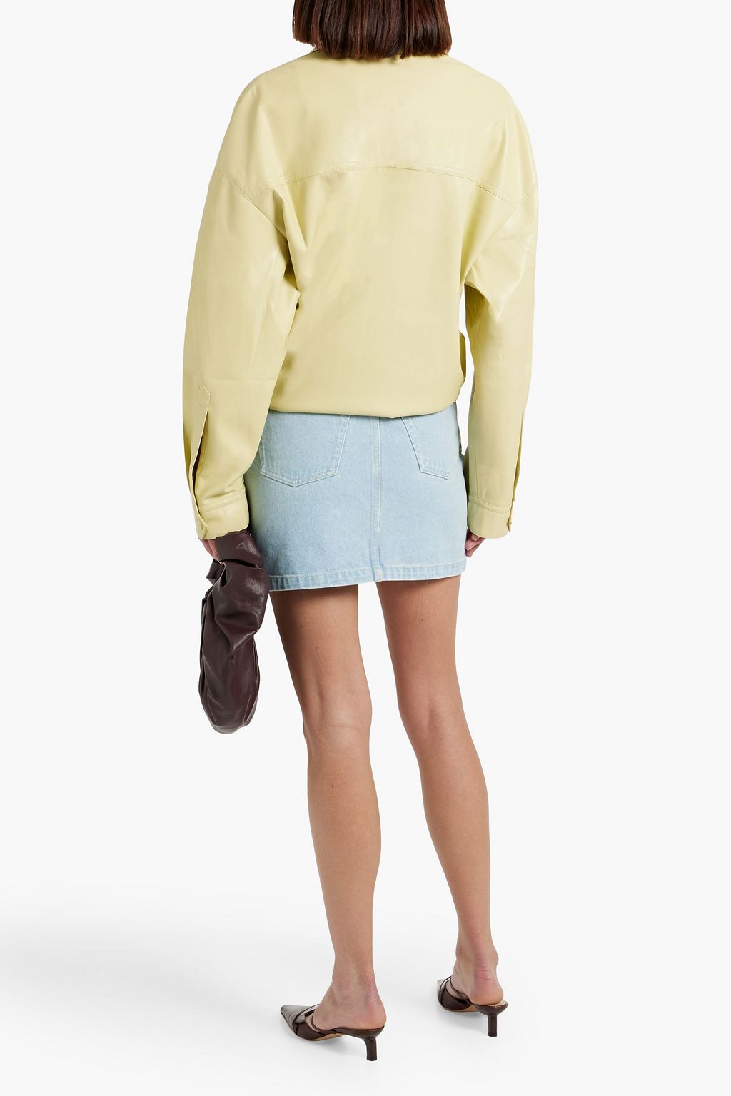 NANUSHKA Zazou denim mini skirt