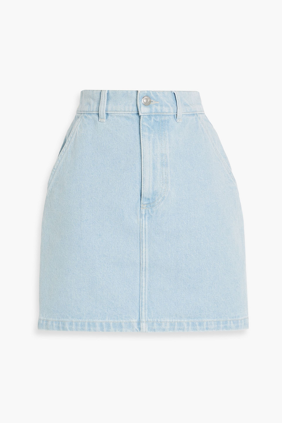 Nanushka Zazou Denim Mini Skirt In Light Denim