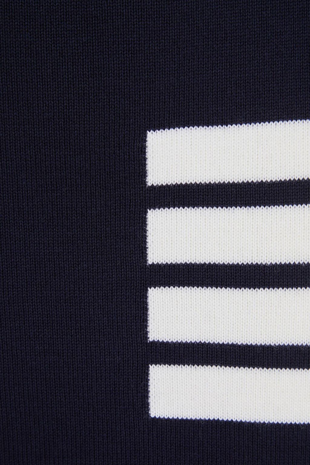 THOM BROWNE Striped wool-blend skirt