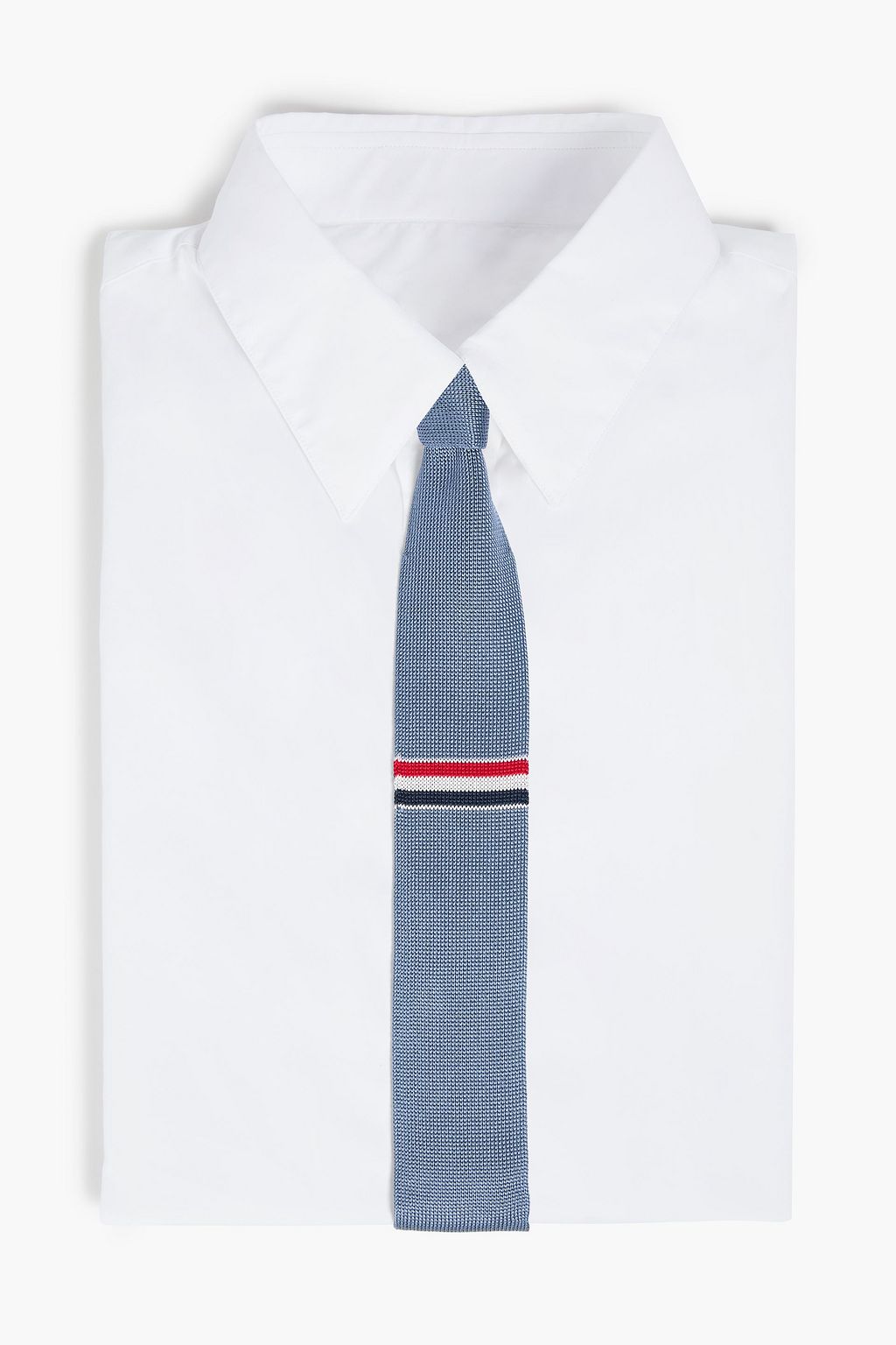 THOM BROWNE Krawatte aus Jacquard-Strick aus einer Seidenmischung