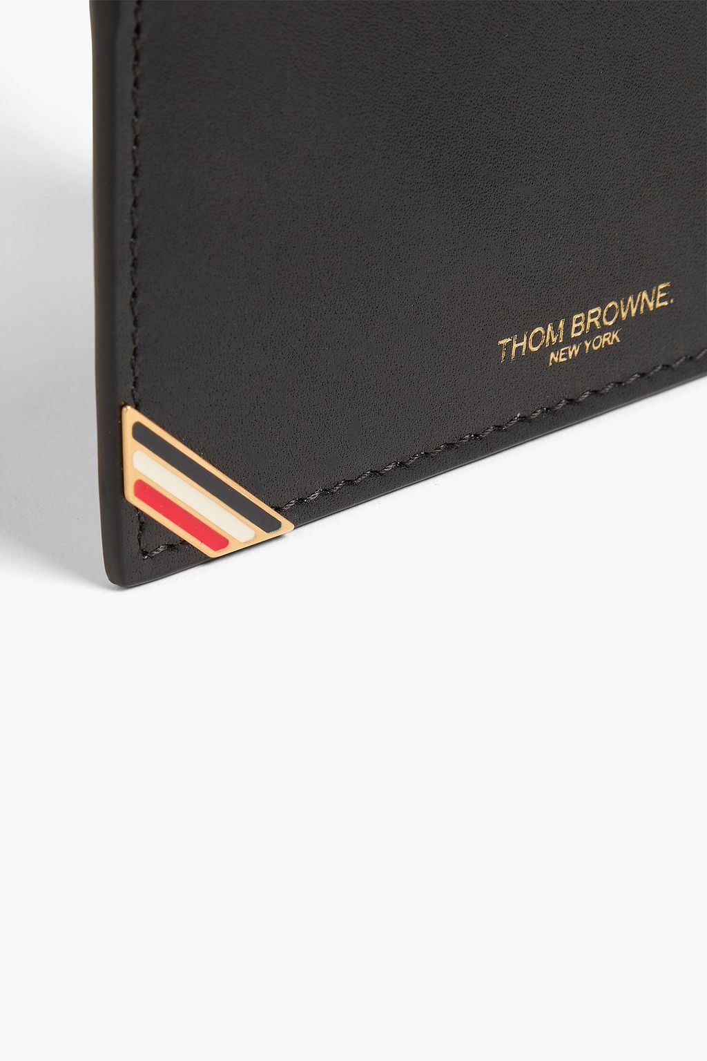 THOM BROWNE Leather cardholder