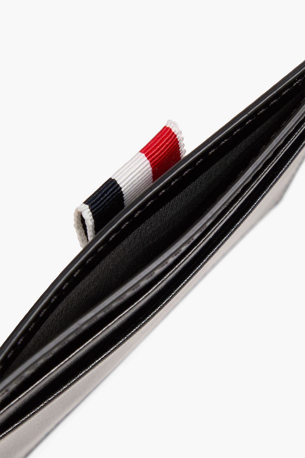 THOM BROWNE Leather cardholder