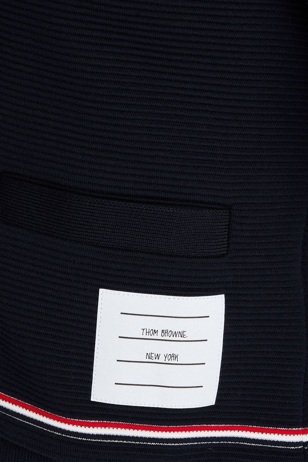 THOM BROWNE Ribbed cotton cardigan