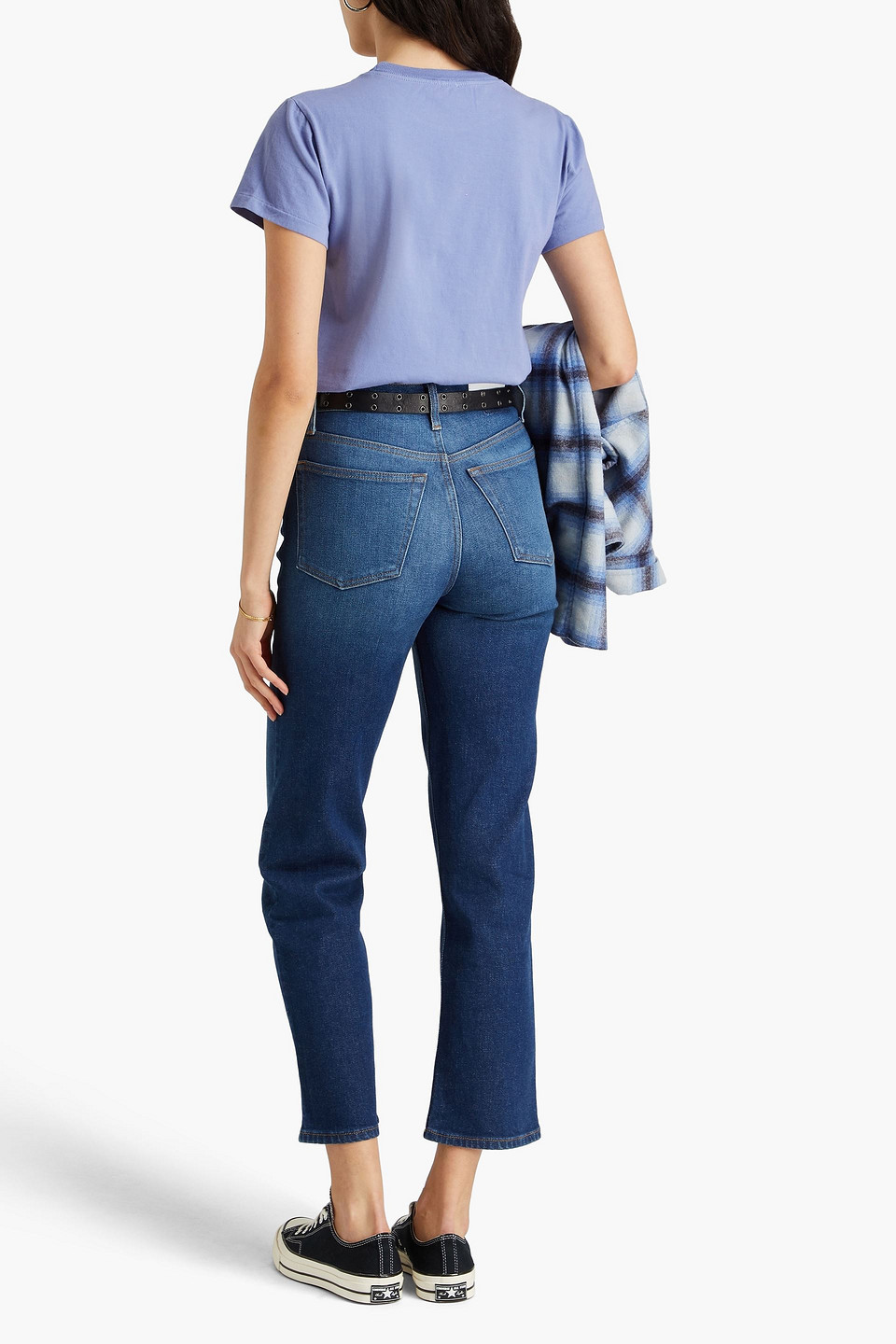 RE/DONE HIGH-RISE STRAIGHT-LEG JEANS