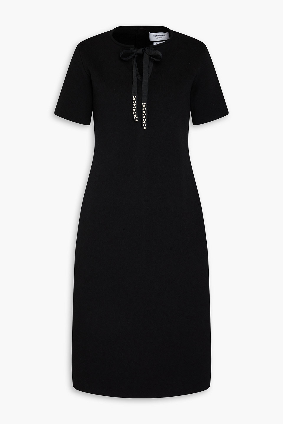 Thom Browne Kleid Mit Perlen In Black