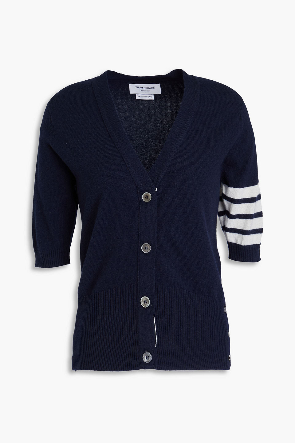 Thom Browne - Striped cashmere cardigan - Blue - IT 36