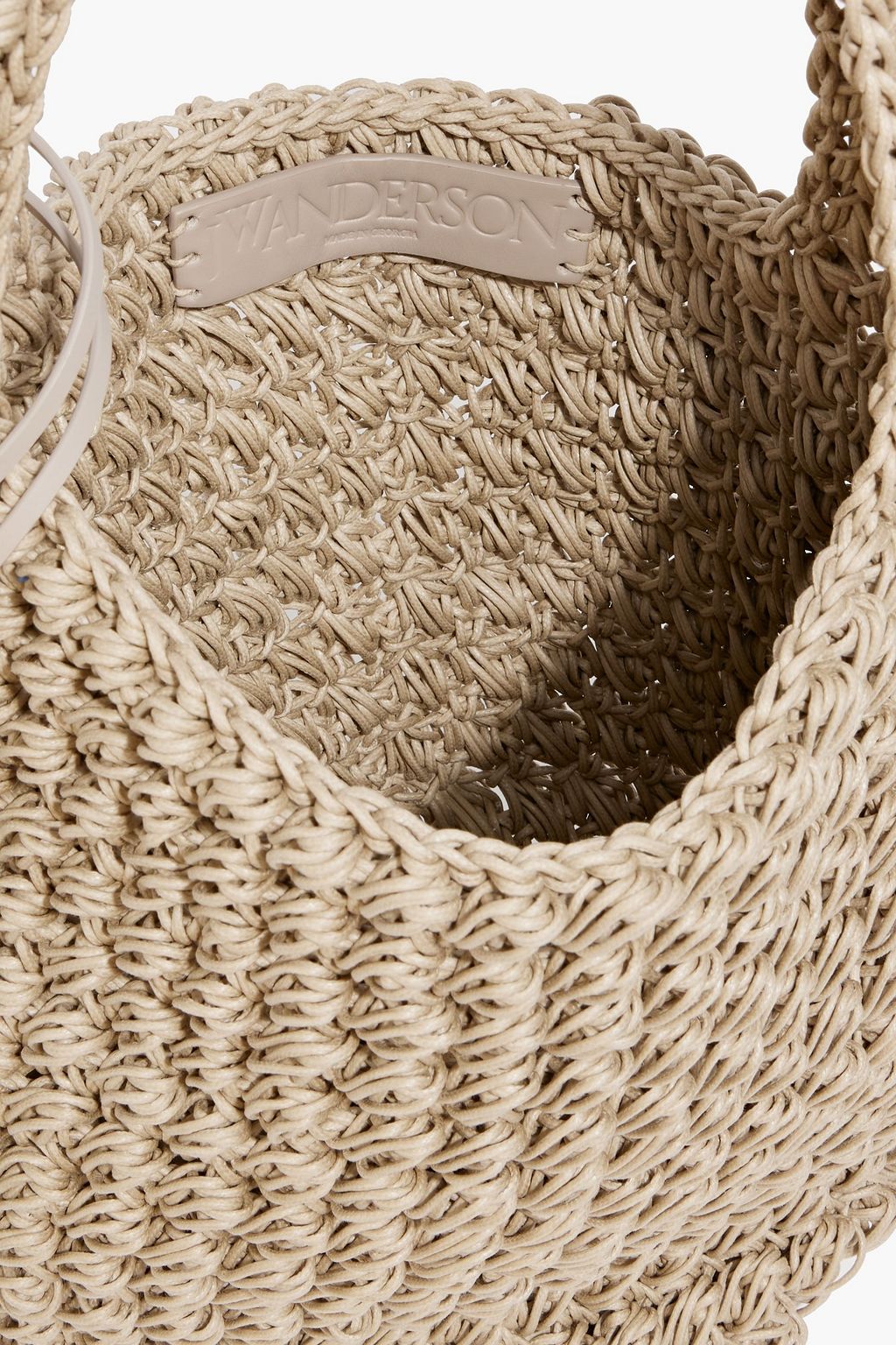 JW ANDERSON Popcorn crocheted cotton-blend tote