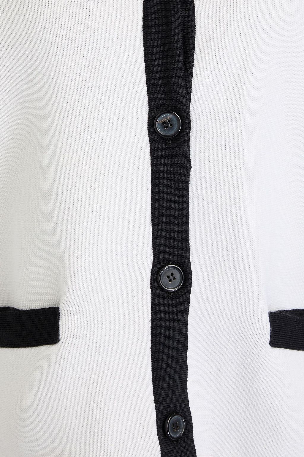 THOM BROWNE كارديغان مخطط من مزيج الصوف