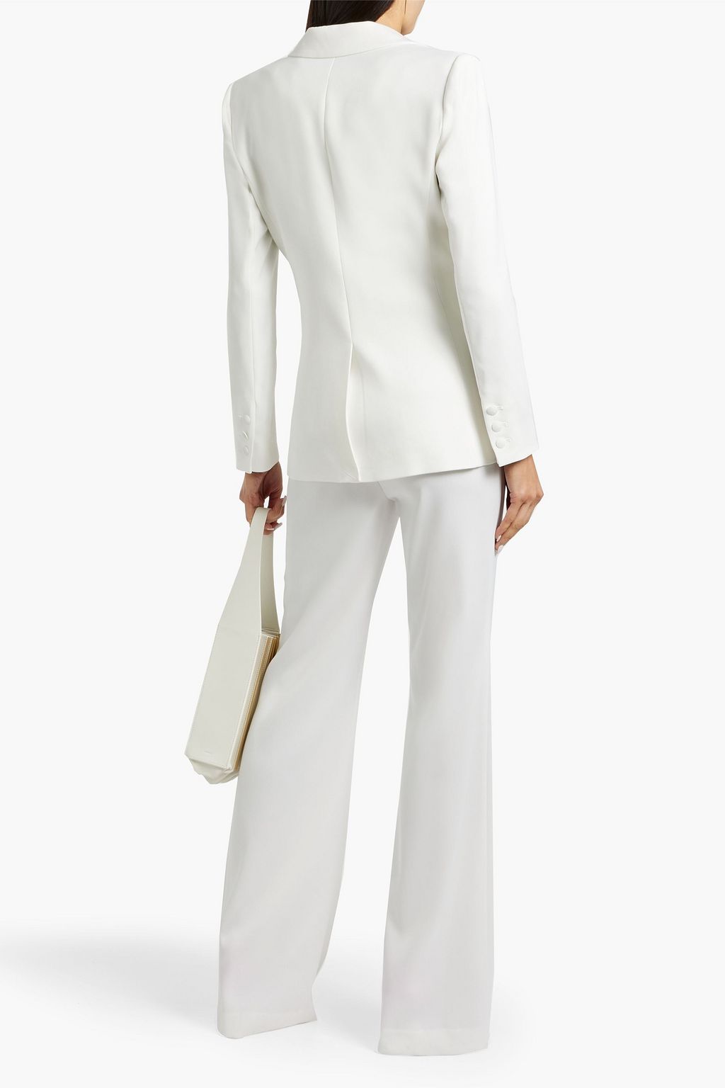 ALICE + OLIVIA Andrew satin-crepe bootcut pants