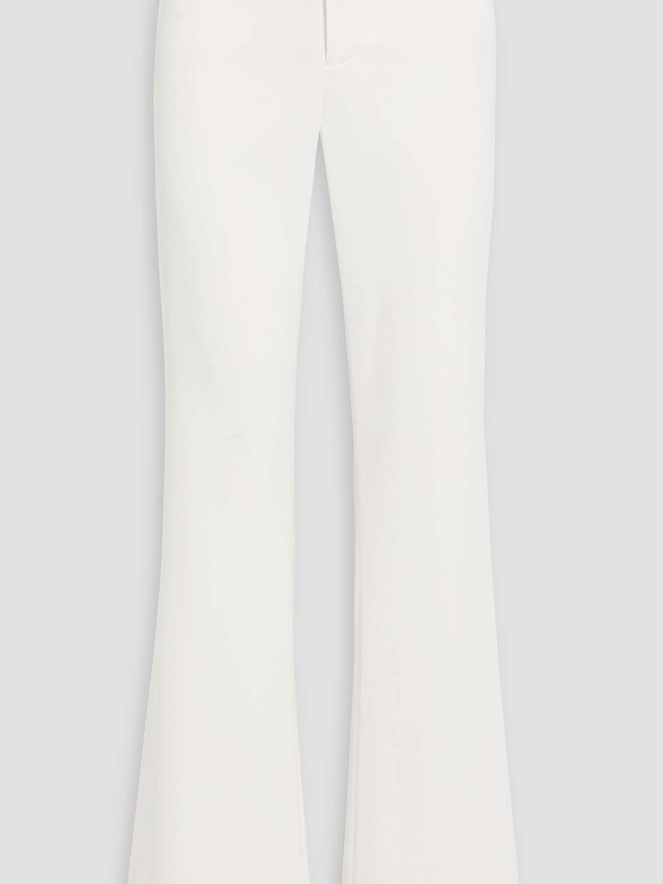 andrew satin-crepe bootcut pants
