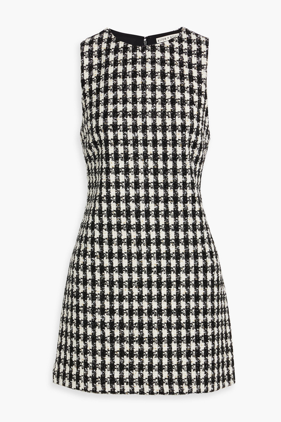 Alice And Olivia Clyde Aline Shift Dress In Black