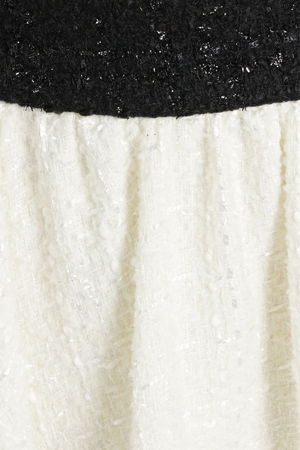 ALICE + OLIVIA Nilda two-tone tweed midi skirt