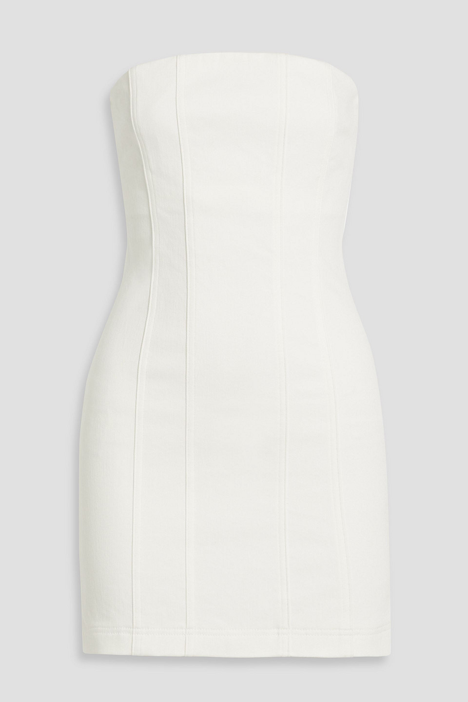 Palmer strapless denim mini dress