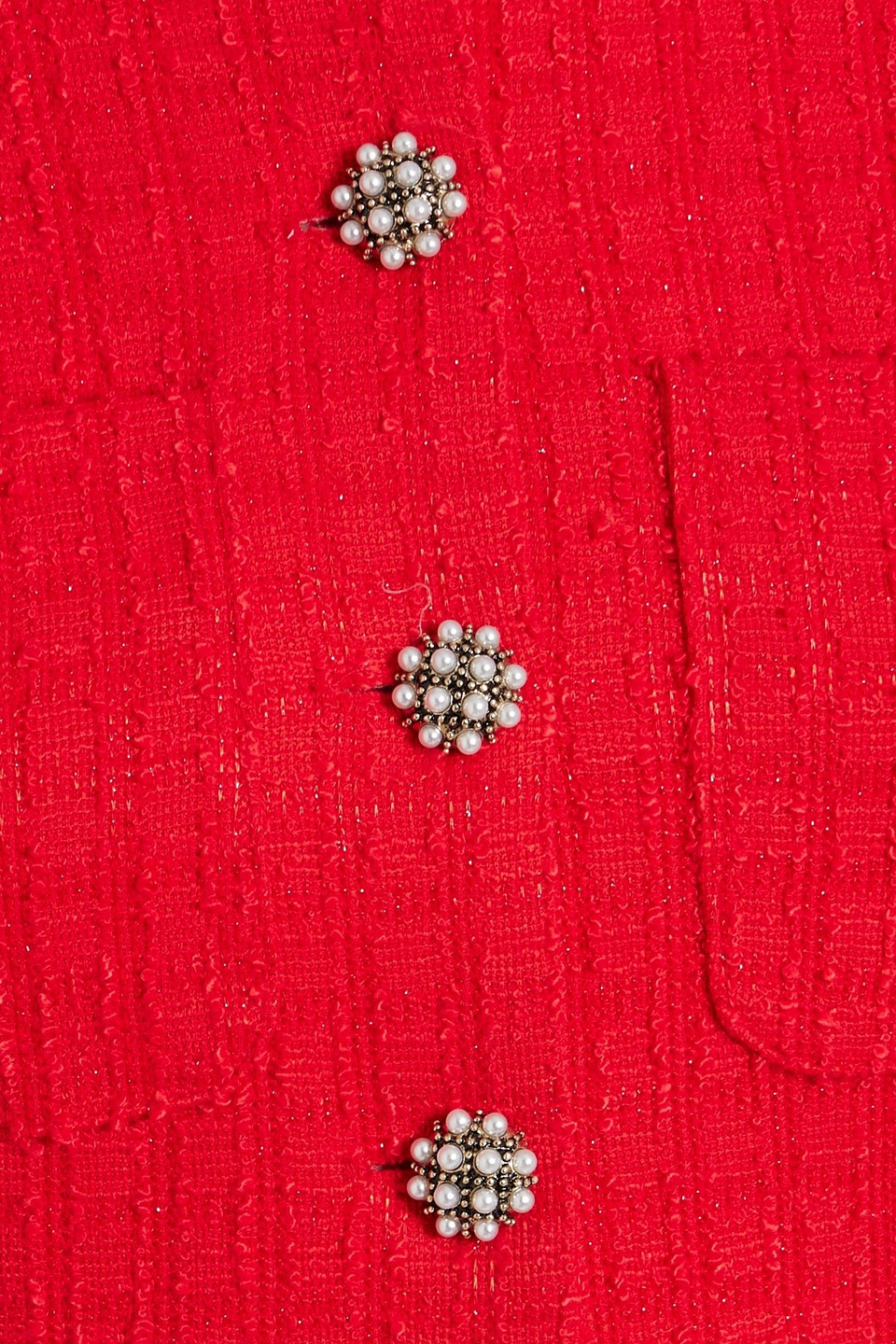 Alice And Olivia Shiloh Long Sleeve Button Front Mini Dress In Red