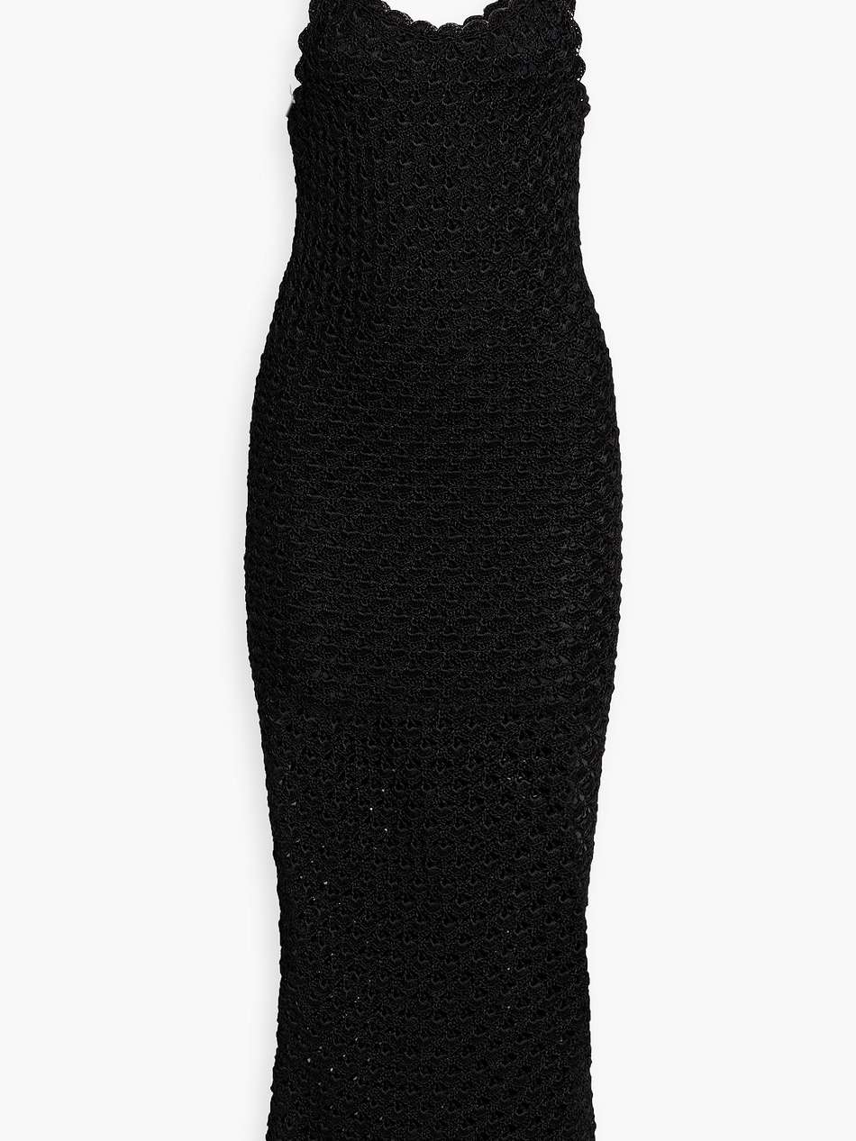 bray scalloped crochet maxi dress