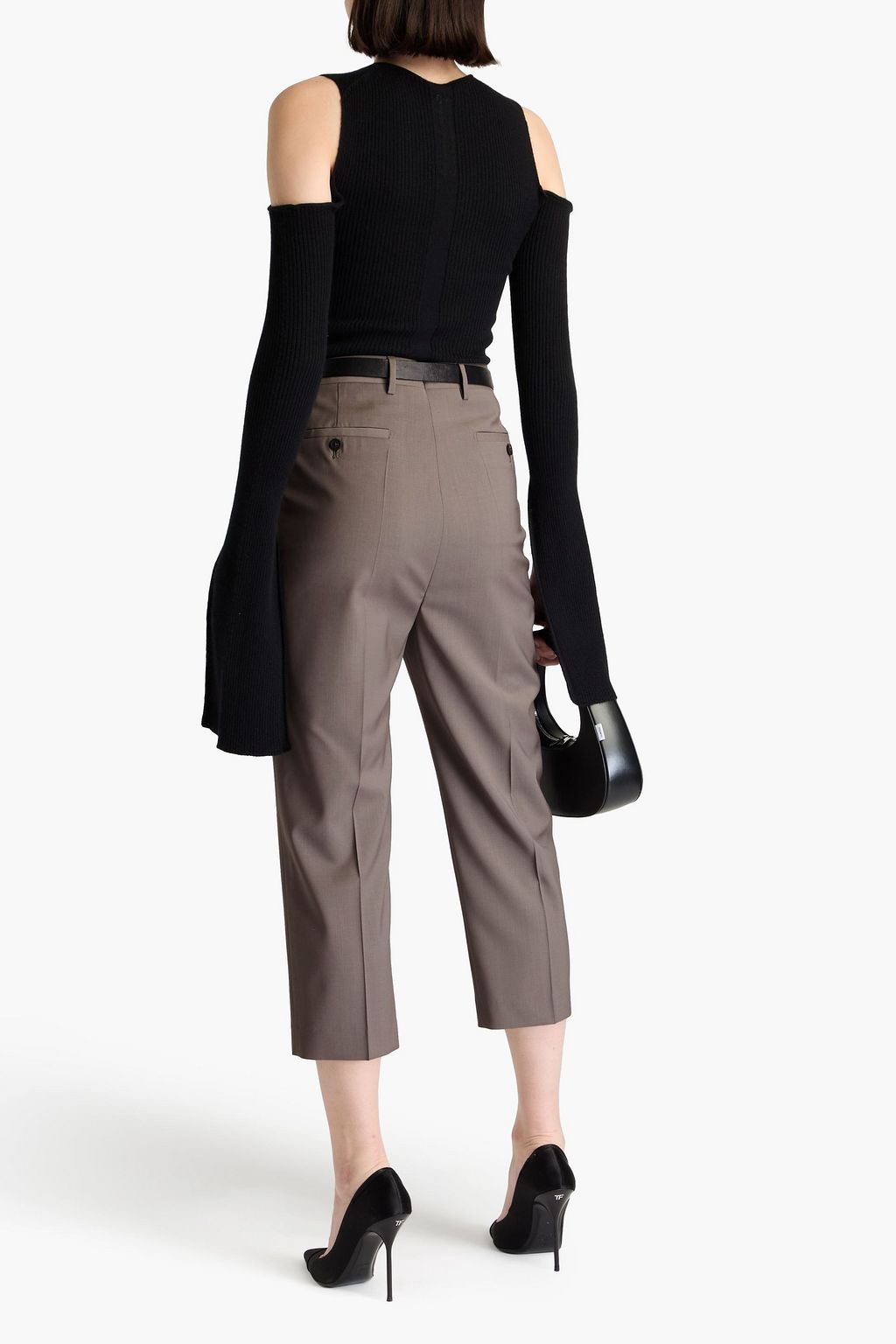 RICK OWENS Astaires cropped wool tapered pants