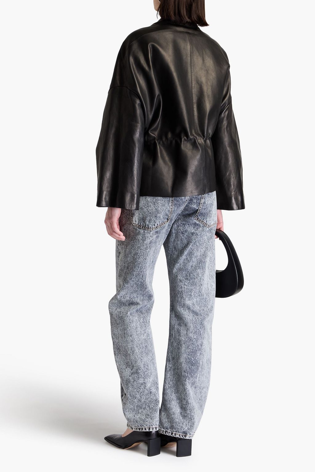 RICK OWENS Sail leather jacket