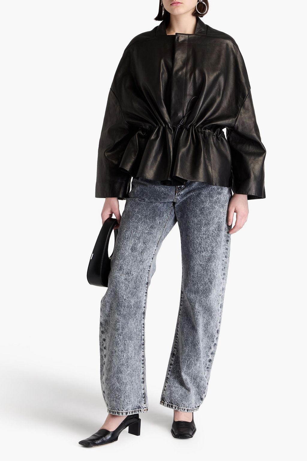 RICK OWENS Sail leather jacket