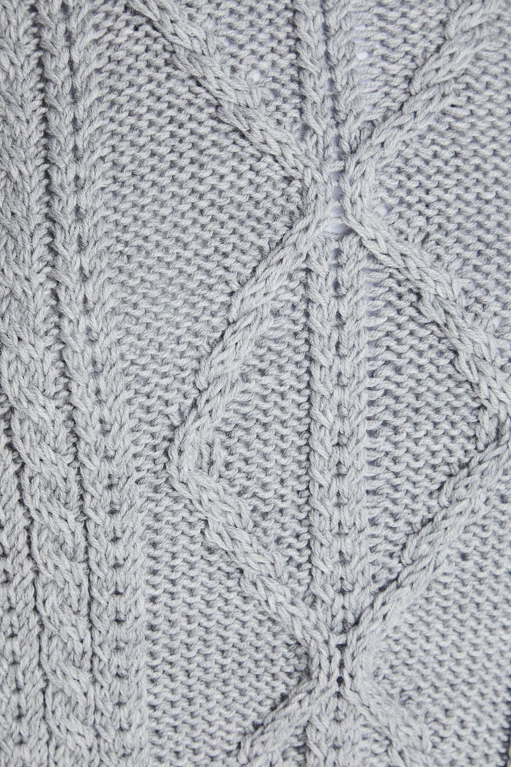 THOM BROWNE Cable-knit wool sweater