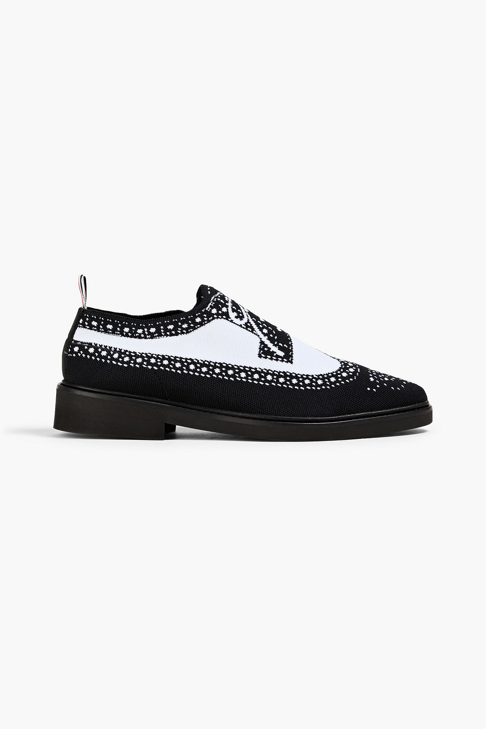 Thom Browne Heritage Two-tone Brogue Shoes In Schwarz