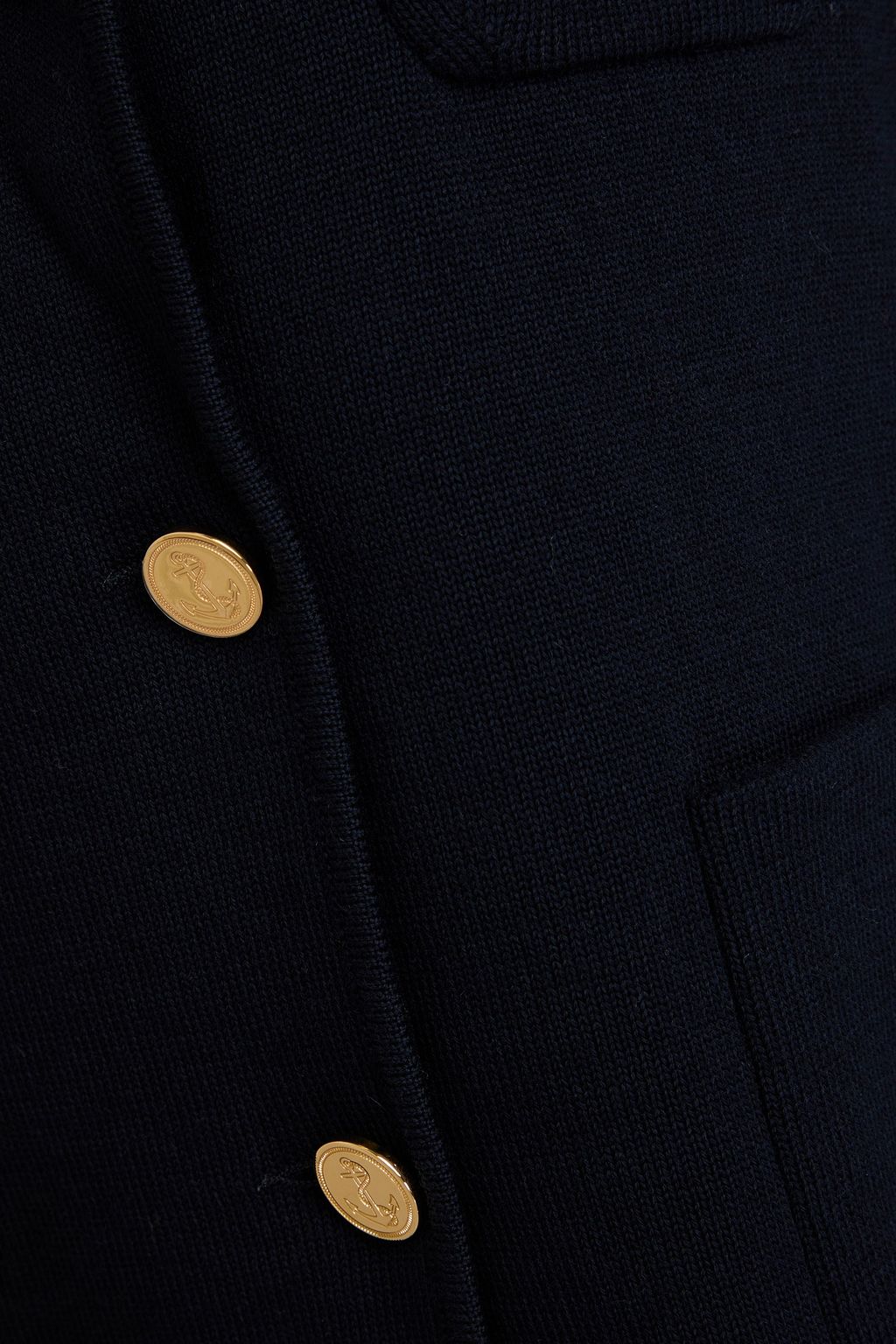 THOM BROWNE Double-breasted striped wool-blend blazer