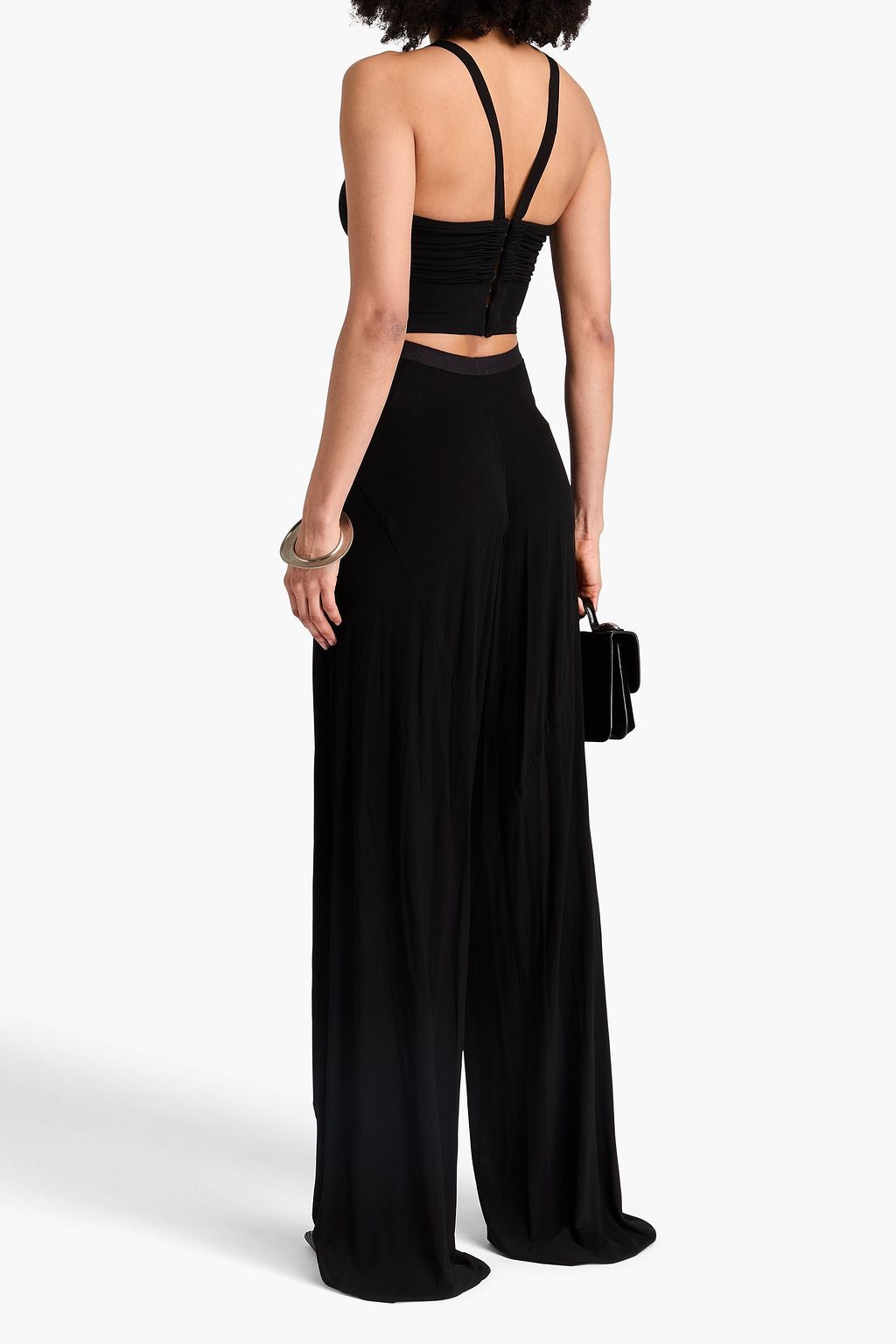 RICK OWENS Cotton-jersey wide-leg pants