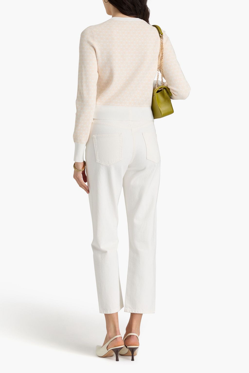 TORY BURCH Cardigan aus Jacquard-Strick