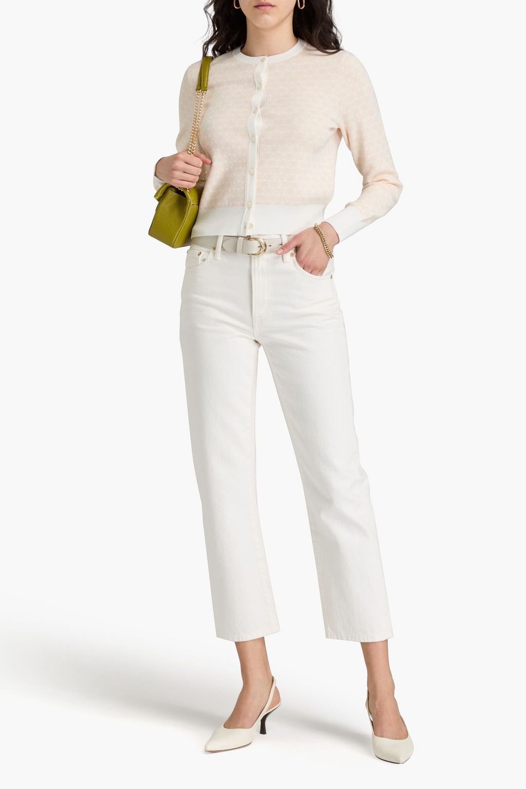 TORY BURCH Cardigan aus Jacquard-Strick