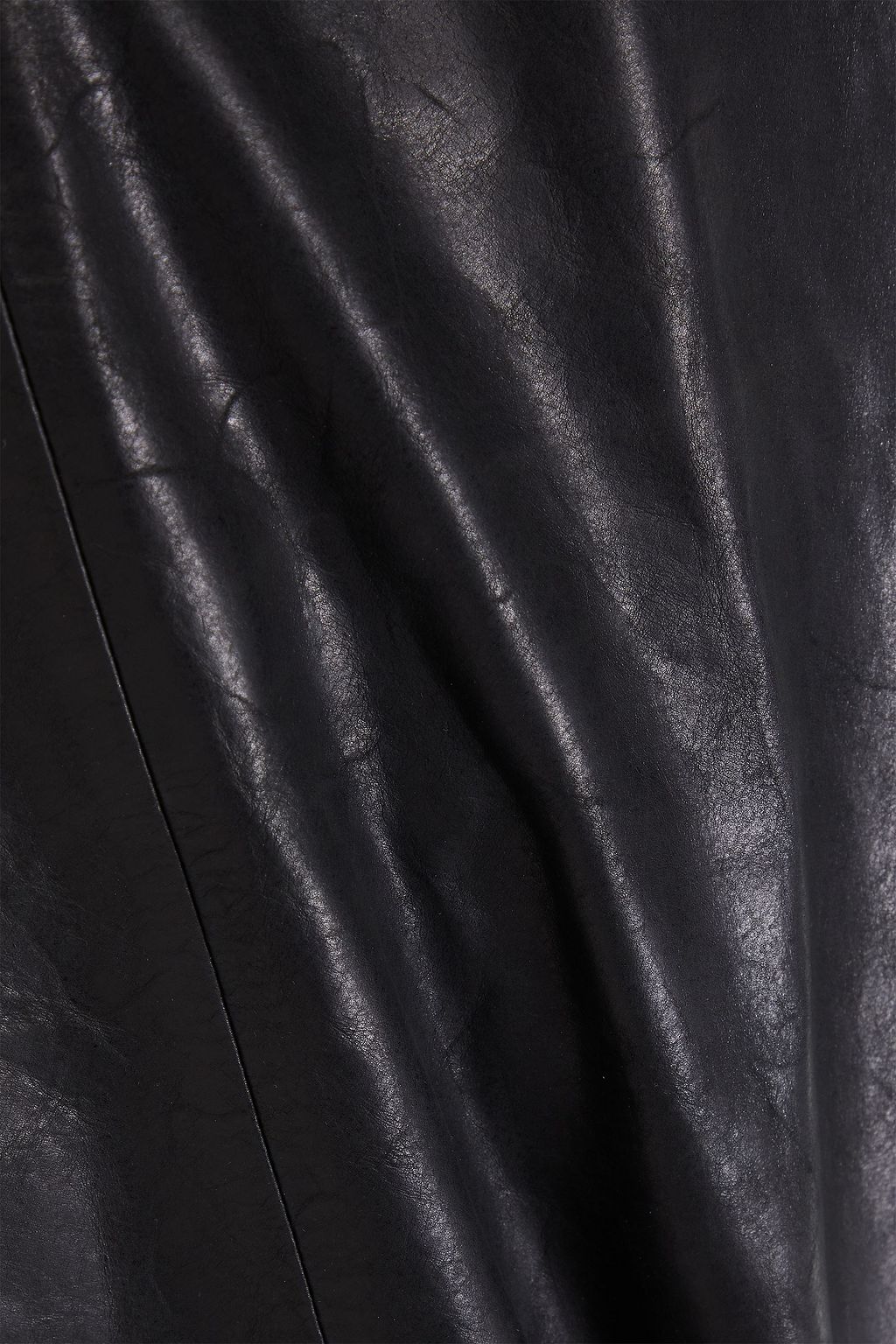 RICK OWENS تنورة طويلة من الجلد