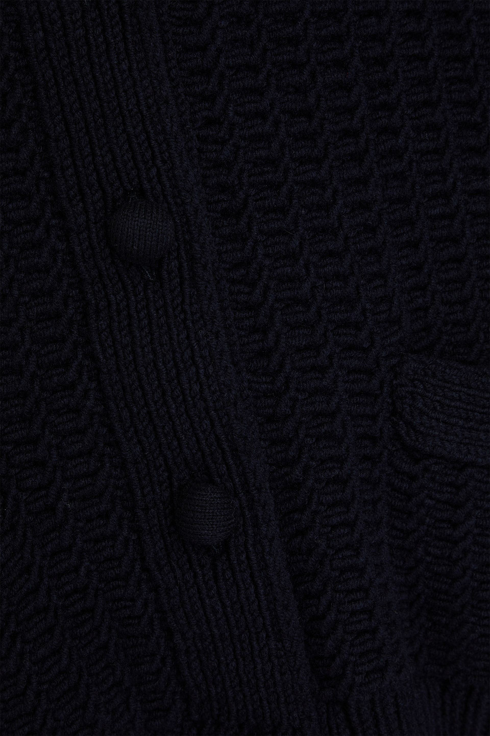 Thom Browne Cardigan Aus Wolle Mit Streifen In Marineblau