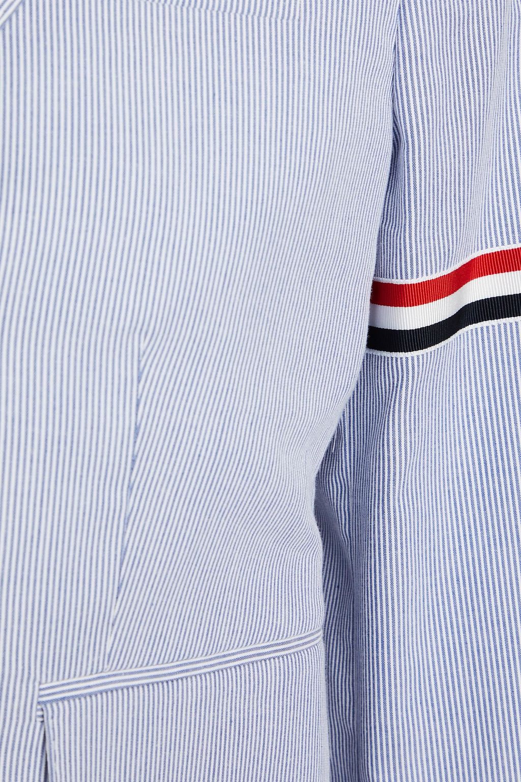 THOM BROWNE بليزر مخطط من القطن