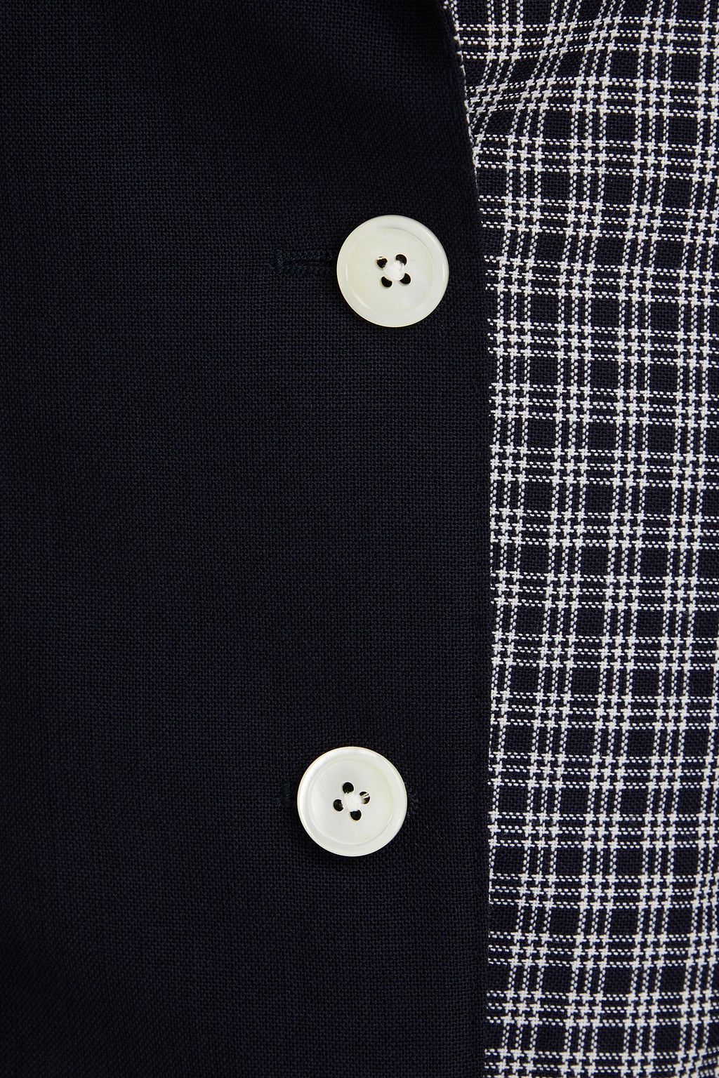 THOM BROWNE بليزر من الصوف بطبعة مربعات