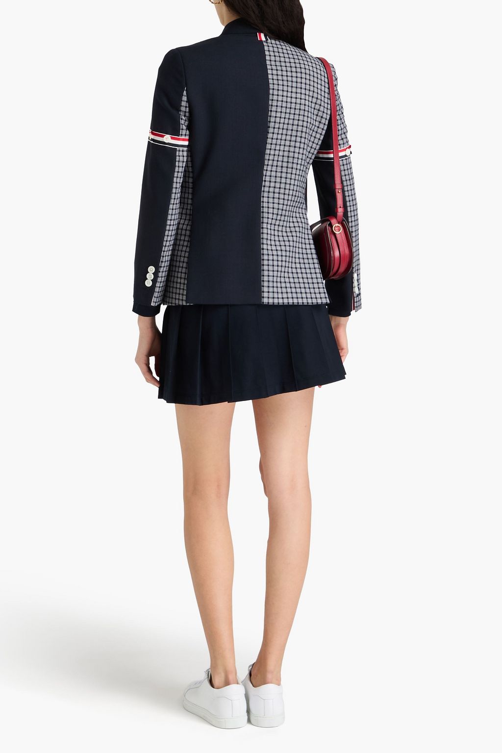THOM BROWNE بليزر من الصوف بطبعة مربعات