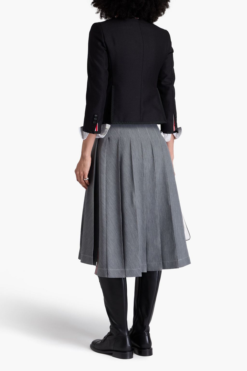 THOM BROWNE بليزر من مزيج الصوف والموهير