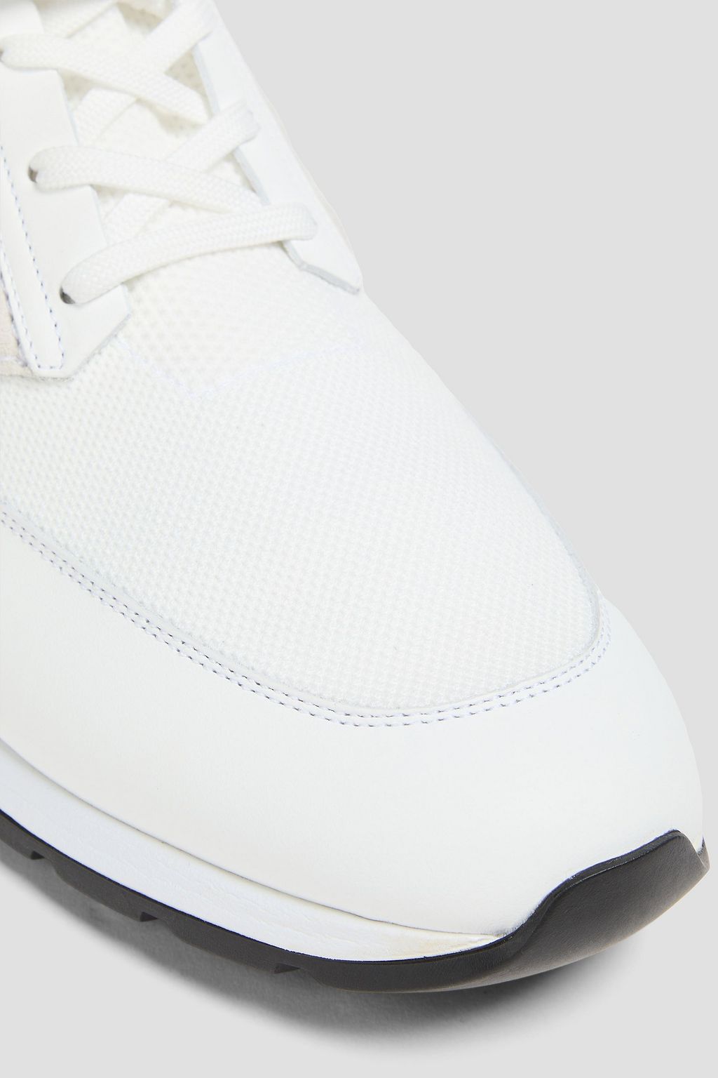 TOD'S Leather and mesh sneakers