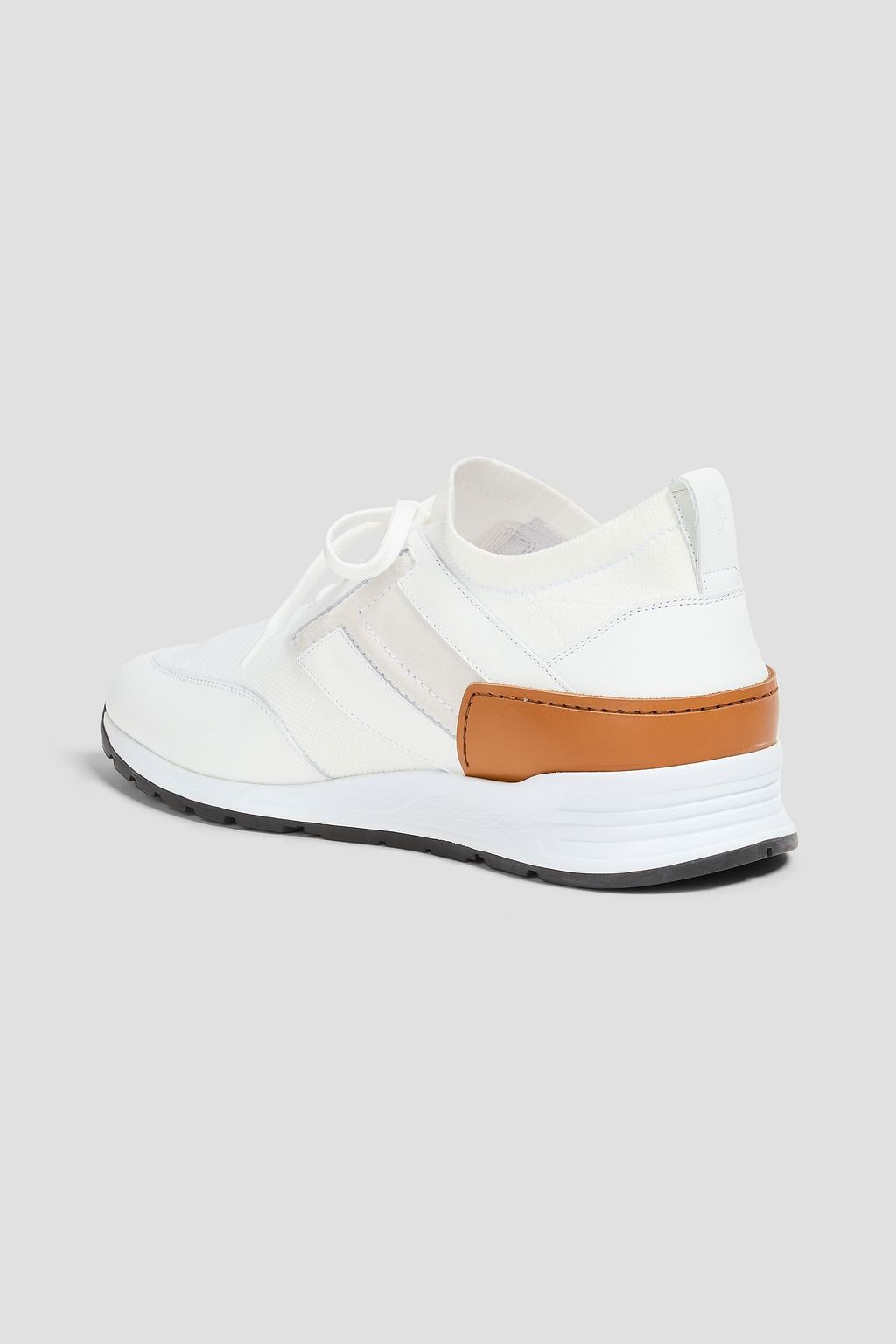 TOD'S Leather and mesh sneakers