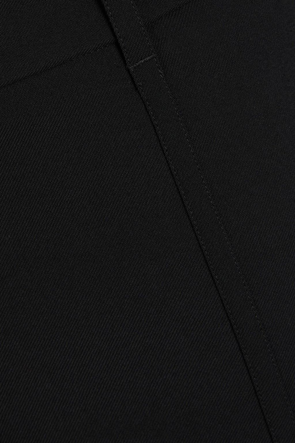 ALAÏA Wool-blend twill straight-leg pants