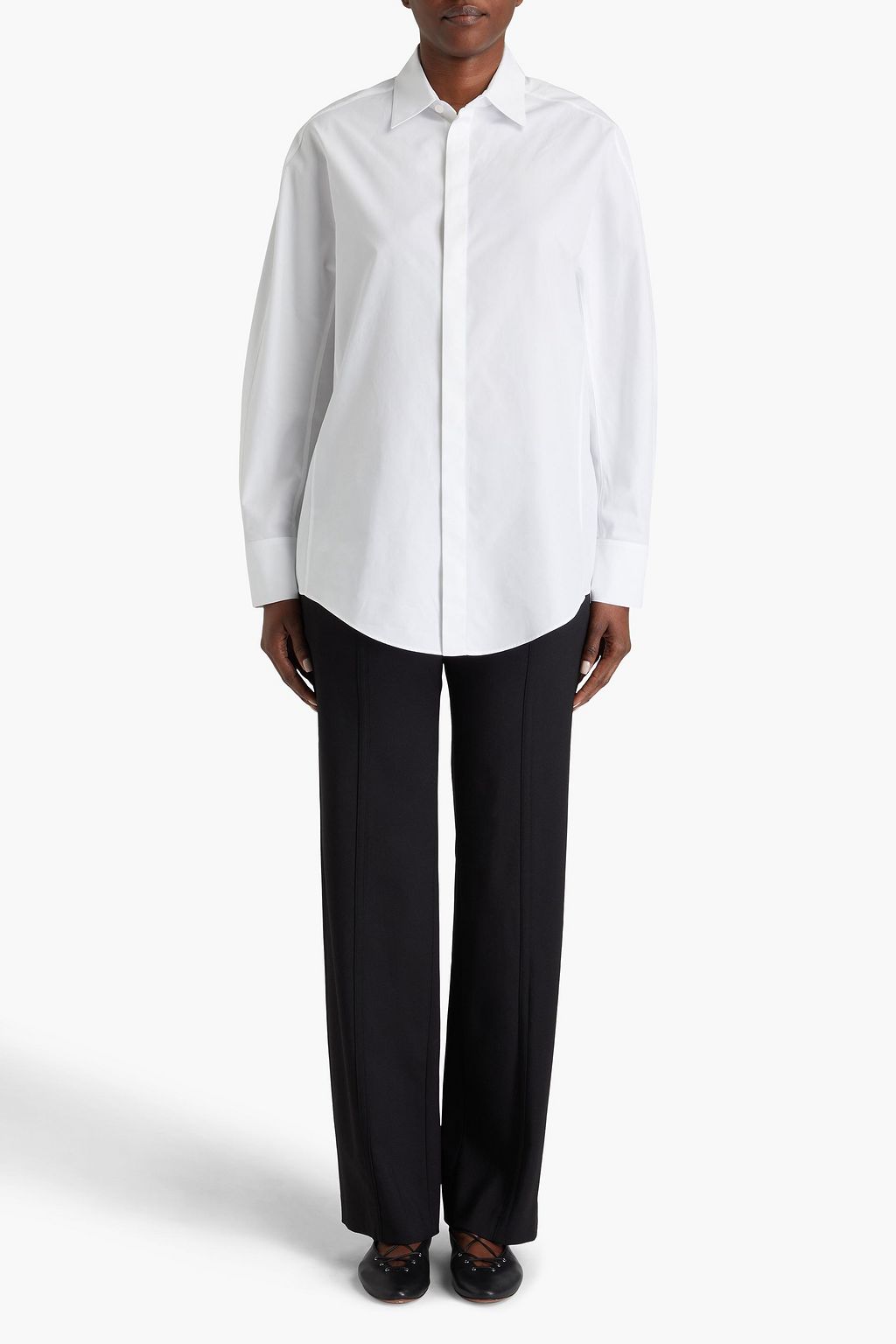 ALAÏA Hemd aus Baumwollpopeline