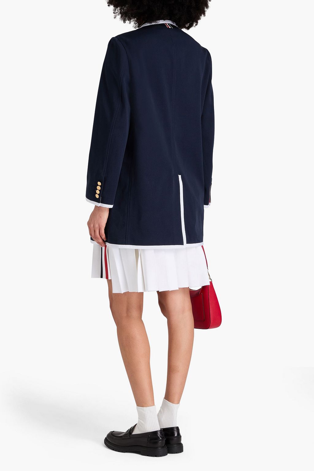 THOM BROWNE بليزر من قطن غبردين