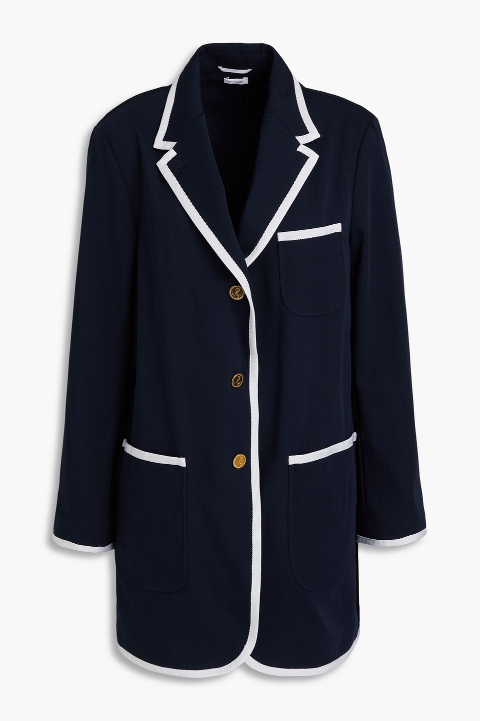 Thom Browne Cotton-gabardine Blazer In Navy