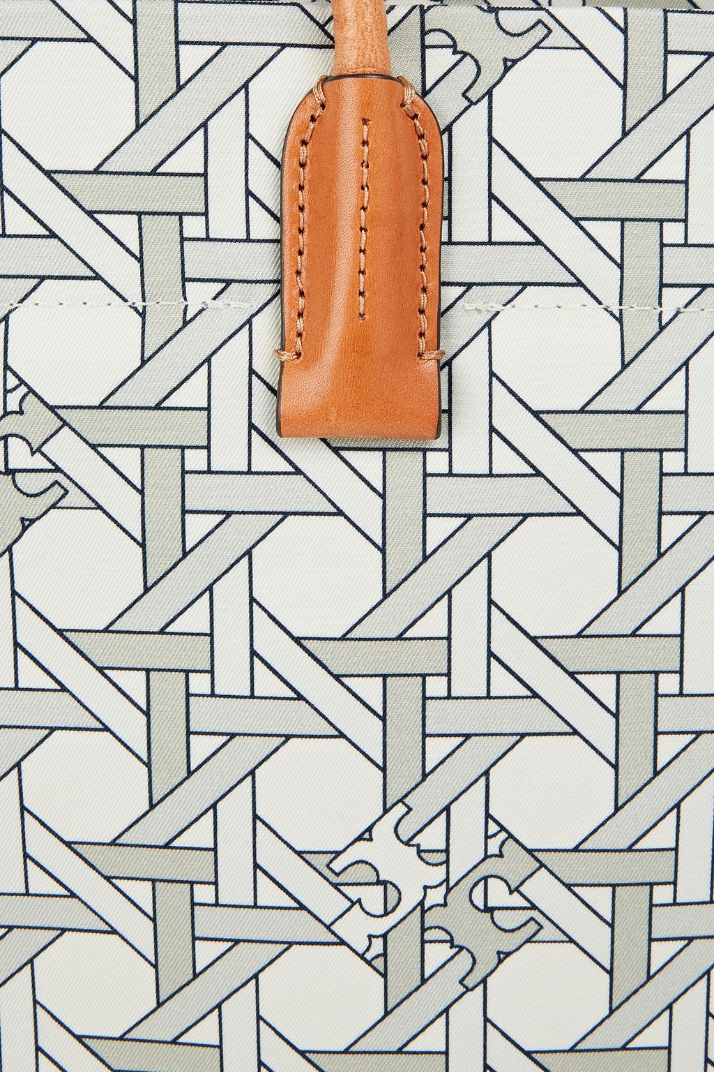 TORY BURCH ツイル トートバッグ プリント入り